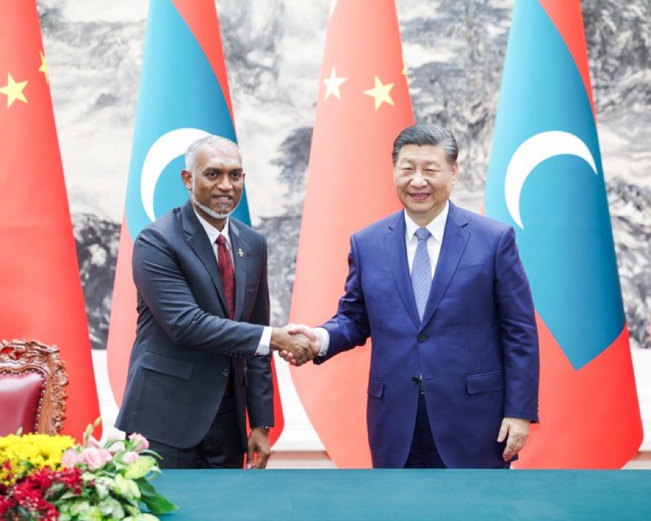 President Xi Jinping and President Mohamed Muizzu of the Maldives ...