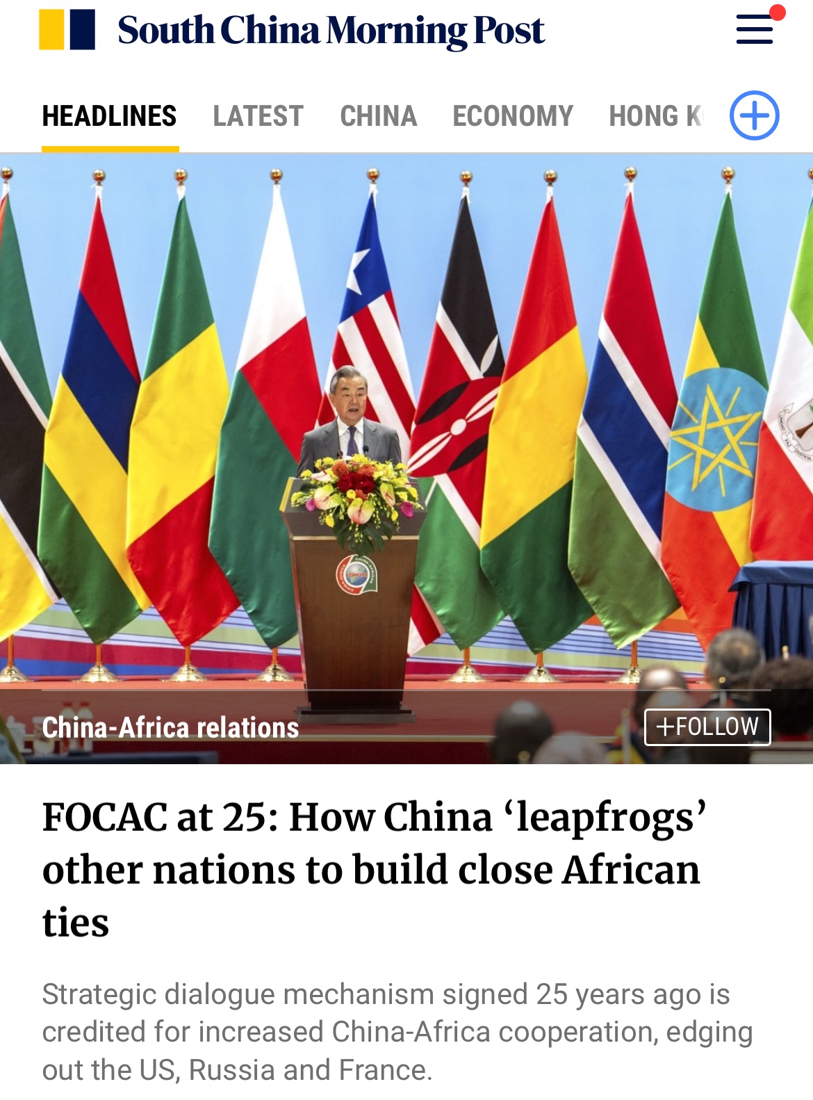 Scmp Blogs SCMP: China helped build infrastructure not interfere with internal ...